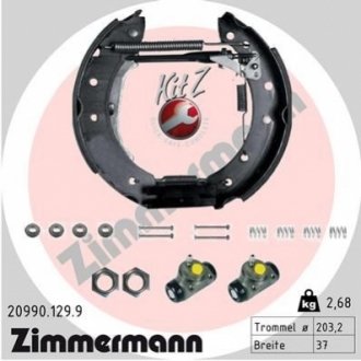 Комплект гальмівних колодок ZIMMERMANN 20990.129.9