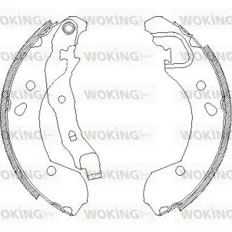Комплект гальмівних колодок WOKING Z4168.00