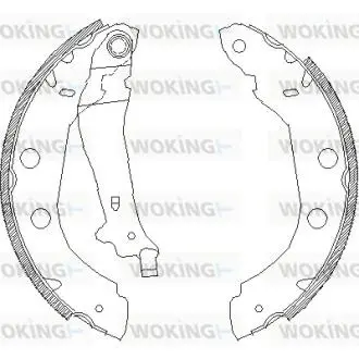 Комплект тормозных колодок WOKING Z4415.00