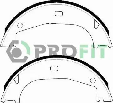 Фото 1 - колодки гальмівні барабанні PROFIT 5001-0546 Колодки гальмівні барабанні PROFIT 5001-0546 (фото 1)