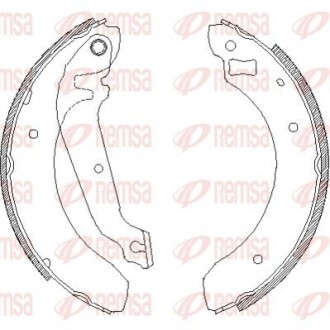 Комплект гальмівних колодок REMSA 4062.00