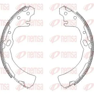 Колодки тормозные барабанные REMSA 4384.00