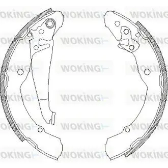 Гальмівні колодки зад. Beetle/Caddy/Jetta/Octavia/Roomster (95-21) WOKING Z4082.00