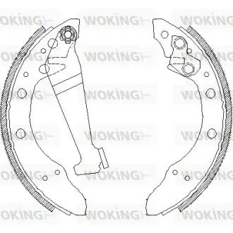 Гальмівні колодки 100/80/Cordoba/Fabia/Felicia/Fox/Ibiza/Lupo/Passat (76-15) WOKING Z4046.00