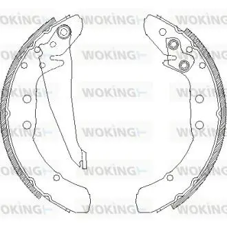 Комплект тормозных колодок WOKING Z4397.00