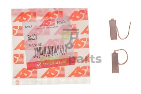 Щітки генератора (12V) (5x8x24.3) (вугільні) AS-PL BX201