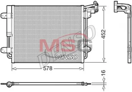 Ч?ОДНИКА КОНДИЦИОНЕРА VW DENSO DCN32067