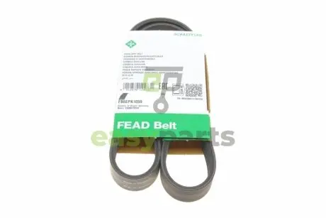 Ремінь генератора Ford Focus 1.4/1.6i 03-/Volvo C30/S40/V50 1.6 05-12 (6PK1059) INA FB6EPK1059
