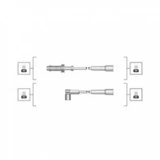 Комплект високовольтних проводів EQ CITROEN AX [941319170069] MAGNETI MARELLI MSQ0069