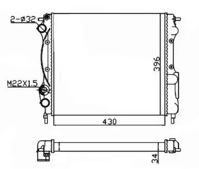 Ч?ОДНИКА ДВИГАТЕЛЯ RENAULT NRF 58934A