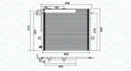 Ч?ODNICA КОНДИЦИОНЕР ДБ MAGNETI MARELLI BC947
