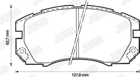 Фото колодки гальмівні дискові Jurid 572377J Колодки гальмівні дискові Jurid 572377J
