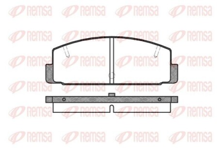 Колодки гальмівні дискові REMSA 0179.10