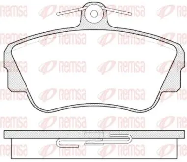 Фото 1 - колодки тормозные дисковые REMSA 0309.00 Колодки тормозные дисковые REMSA 0309.00 (фото 1)