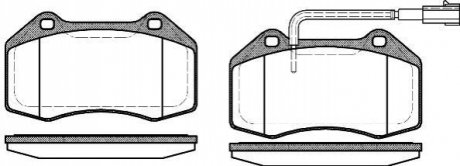 Колодки тормозные дисковые REMSA 1113.12 (фото 1)