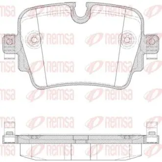 Колодки гальмівні дискові REMSA 1572.00