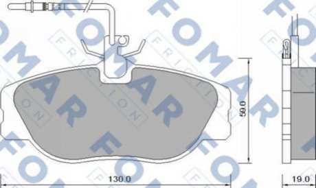 Колодки тормозные дисковые FOMAR FO 629081
