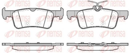 Колодки гальмівні дискові REMSA 1563.20