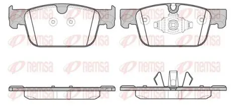Колодки гальмівні дискові REMSA 1692.10