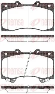 Фото колодки тормозные дисковые REMSA 1506.02 Колодки тормозные дисковые REMSA 1506.02