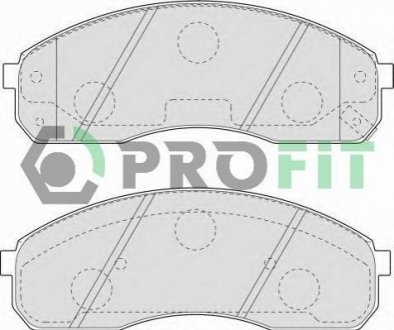 Колодки тормозные дисковые PROFIT 5000-1595 (фото 1)