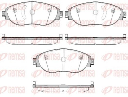 Колодки гальмівні дискові REMSA 1470.00