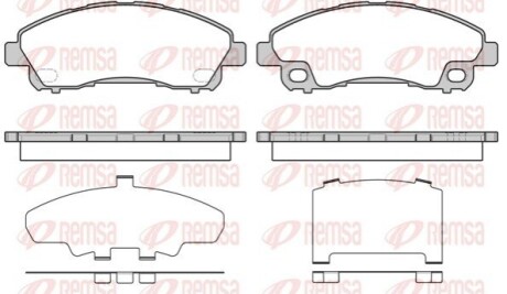 Колодки гальмівні дискові REMSA 1645.00