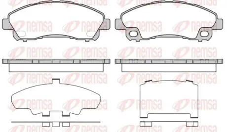 Колодки гальмівні дискові REMSA 1645.00