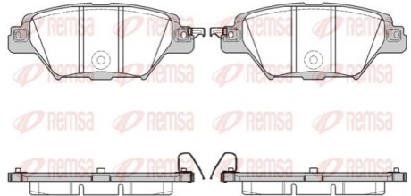 Колодки тормозные дисковые REMSA 1712.04