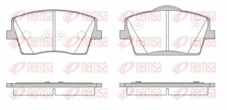 Колодки гальмівні дискові REMSA 1823.00