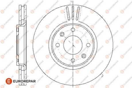 ДИСК ТОРМОЗОВ?Вный Eurorepar 1667857480 (фото 1)