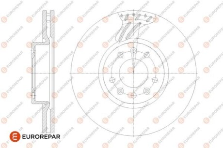 ДИСК ТОРМОЗОВ?Вный Eurorepar 1676011780 (фото 1)