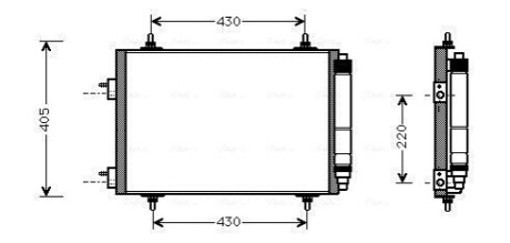 Конденсатор, кондиционер AVA COOLING PEA5209D (фото 1)