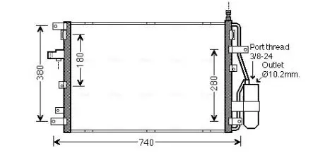 Фото конденсатор, кондиционер AVA COOLING VOA5158D Конденсатор, кондиционер AVA COOLING VOA5158D