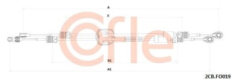 ТРОС ПЕРЕКЛЮЧЕНИЯ ПЕРЕДАЧ?В ФОРДЕ COFLE 2CB.FO019