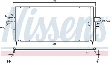 Конденсатор, Кондиціонер NISSENS 94494