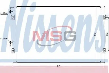 Конденсатор, кондиционер NISSENS 94555