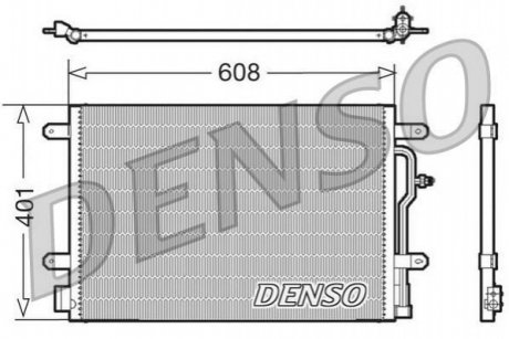 Конденсатор, Кондиціонер DENSO DCN02011 (фото 1)