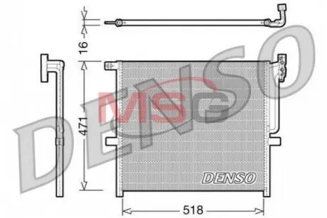 Конденсатор, кондиционер DENSO DCN05001
