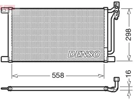 Конденсатор, кондиционер DENSO DCN05020