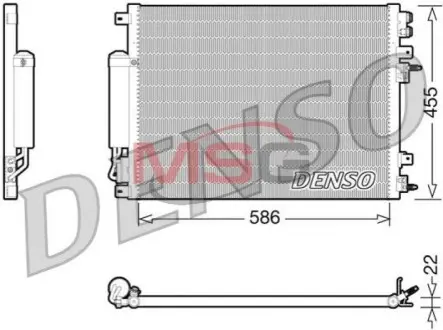 Конденсатор, кондиционер DENSO DCN06001