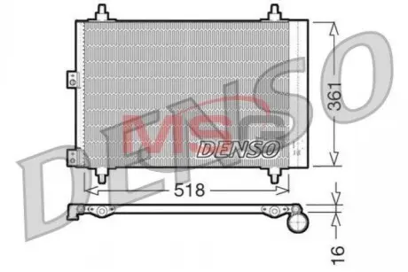 Конденсатор, кондиционер DENSO DCN07006