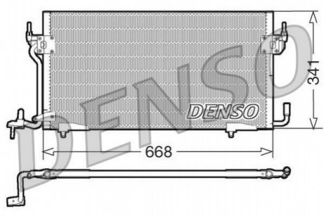 Конденсатор, Кондиціонер DENSO DCN07060 (фото 1)