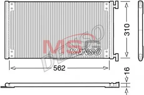 Конденсатор, кондиционер DENSO DCN09040