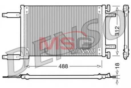 Конденсатор, кондиционер DENSO DCN09041