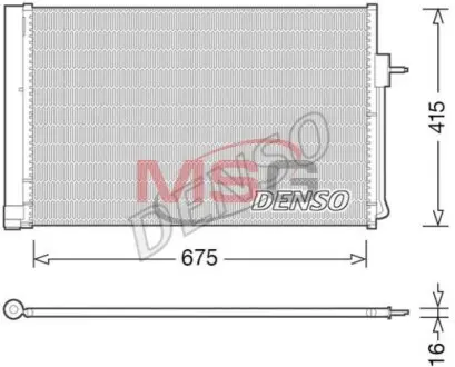 Конденсер кондиціонера DENSO DCN15001