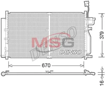 Конденсатор, кондиционер DENSO DCN15003