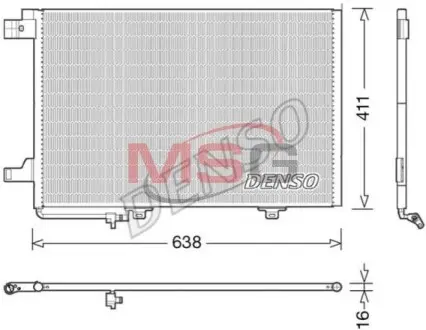 Конденсатор, кондиционер DENSO DCN17007