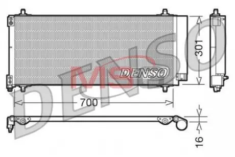 Конденсатор, кондиционер DENSO DCN21027