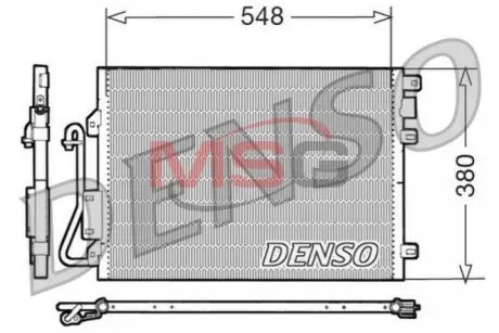 Конденсатор, кондиционер DENSO DCN23008